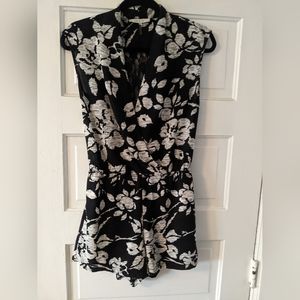 Black and white romper